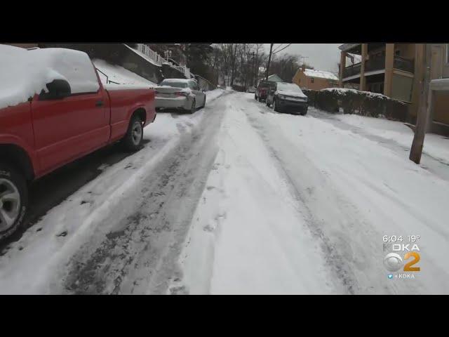 Pittsburgh Residents Complain Of Snow-Covered Roads