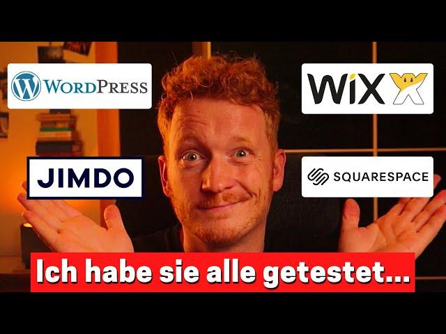 Website erstellen: Wix vs WordPress vs Jimdo vs Squarespace im Vergleich