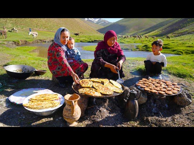 Organic Mountain Village Life in Afghanistan | Shepherd Mother Cooking Shepherd Food in the Village