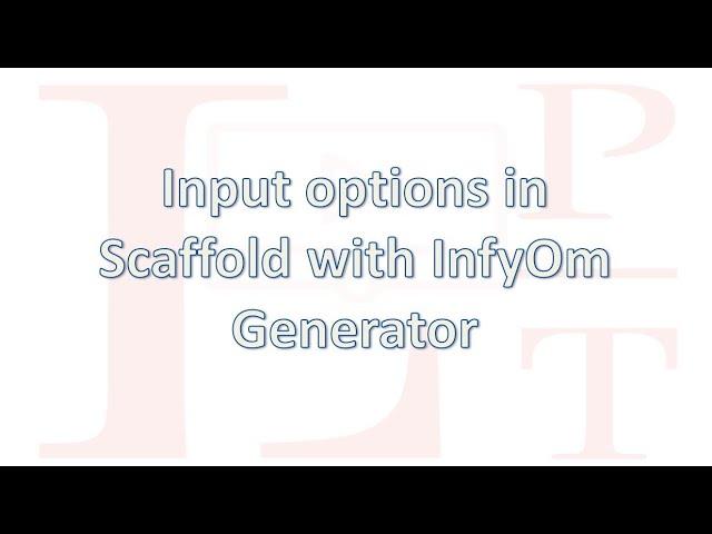 Options and Validation with inputs in scaffold using InfyOm Laravel Generator