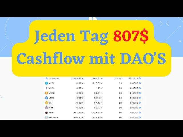 807$ jeden Tag Rendite mit Fantom DAO‘S