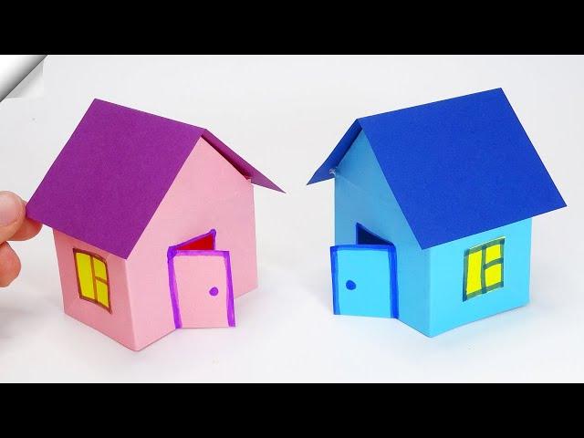 How To Make Easy Paper House | Easy paper toys