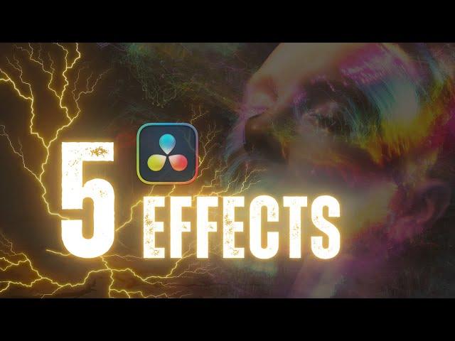 5 Cool Effects Inside Davinci Resolve 18 (Tutorial)