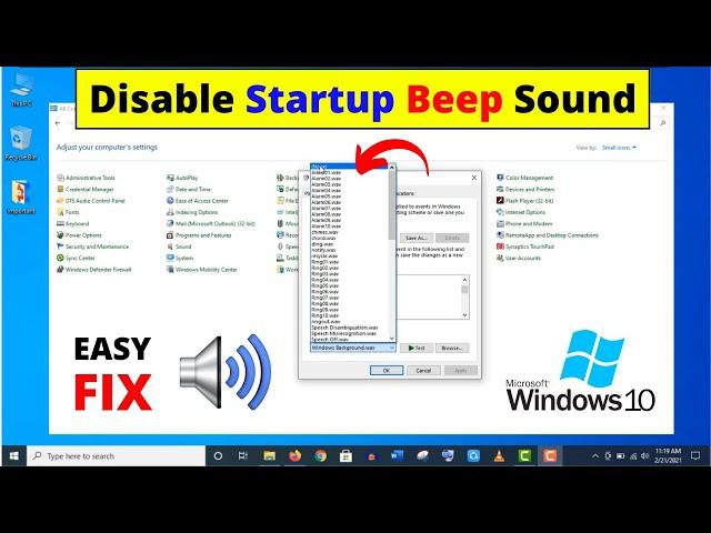 How to Disable Windows Startup Sound and Beep Sound in Windows 10 Correctly