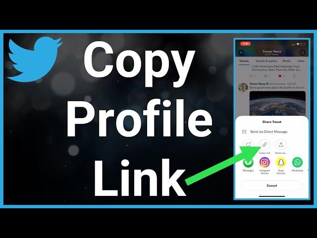 How To Copy Twitter Profile Link