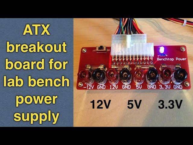ATX Breakout Board: Easy ATX PSU Conversion to Lab Bench Power Supply DIY