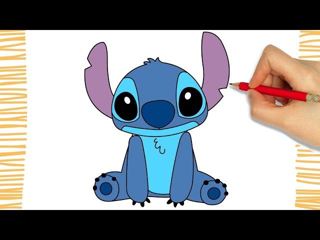 How to Draw STITCH I Easy