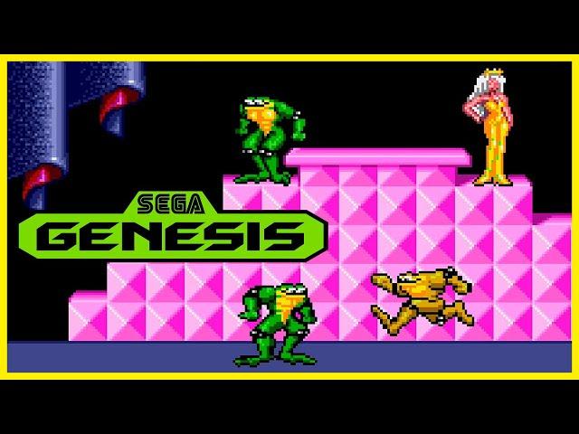 Sega Genesis Gameplay - Battletoads [2 Players]