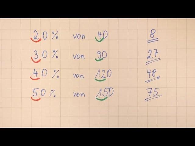 Prozentrechnung im Kopf? - Kein Problem mit diesem #Trick !!! | Lehrerschmidt