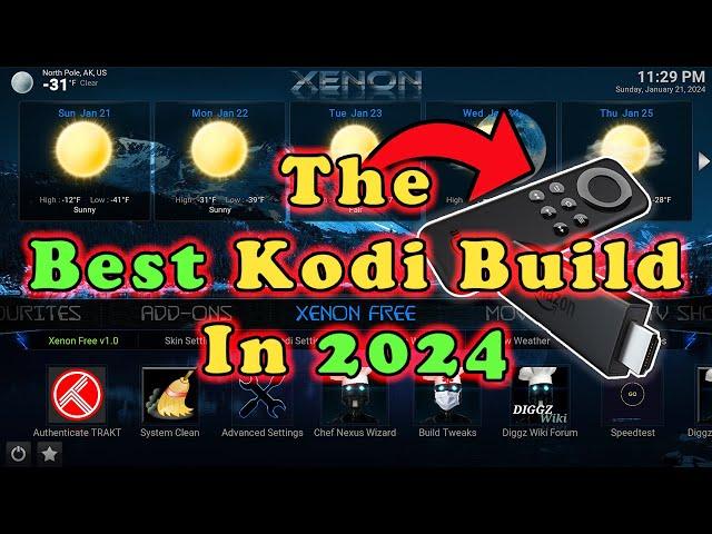 The Best Kodi Build September 2024! | Diggz Xenon Free!