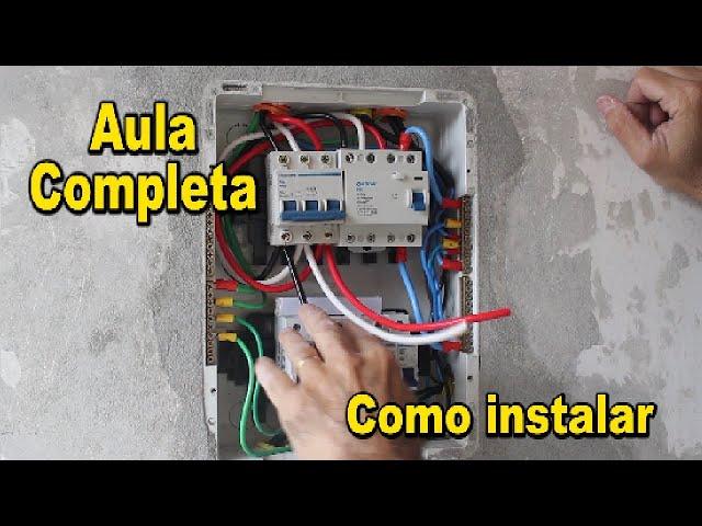 Como instalar QUADRO DE DISTRIBUIÇÃO Passo a passo