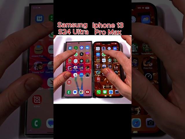 IPHONE 13 PRO MAX VS SAMSUNG S24 ULTRA SPEED TEST!!