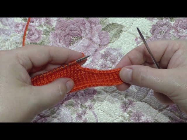 Вяжем пройму без ступенек . Быстро и просто. //We knit an armhole without steps . Quick and easy !