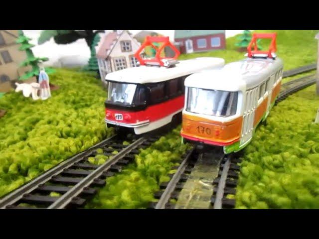 TEHNOTRAMSK all series. Toy tram cartoon