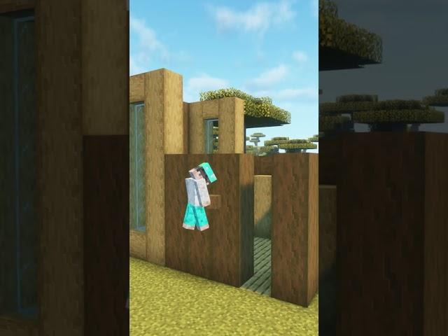 Minecrft: Oak Modern House!#shorts #minecraft