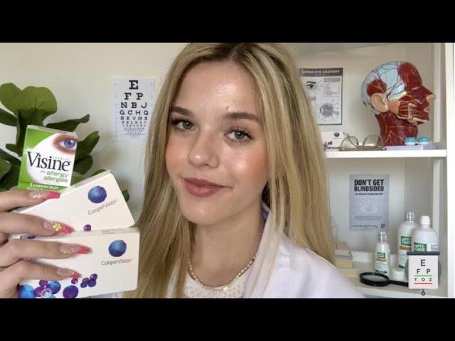 ASMR Eye Doctor Roleplay ️‍️ (eye exam, follow the light, etc) 