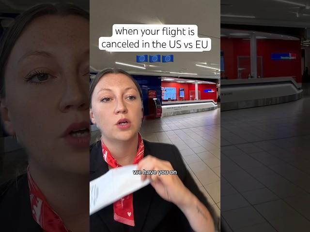 flight cancelation US vs EU #usa #american #europe #flight #travel #traveltips #airlines