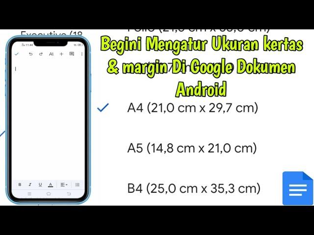 Cara Mengatur Ukuran Kertas dan Margin di Google Dokumen Android