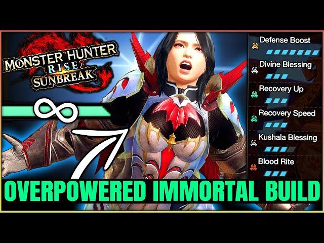 Sunbreak New Immortal Build - NEVER Cart & HUGE Damage - All Weapons - Monster Hunter Rise Sunbreak!