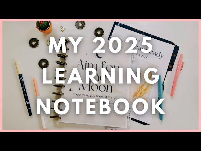 My 2025 Learning Notebook! | Learning Planner Walkthrough | Custom Functional Planning System