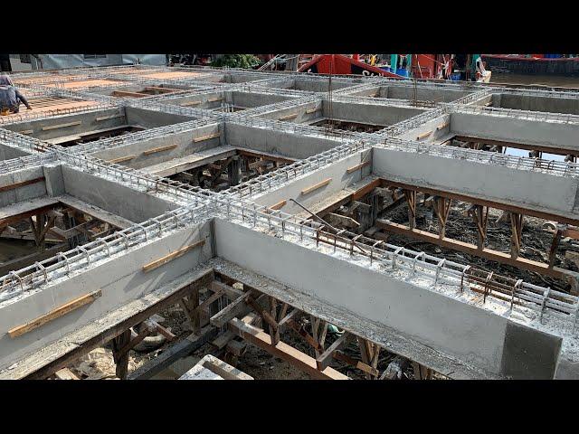 Concrete BEAM Construction Process, Traditional Timber Formwork, Reinforcement, Beam Shuttering Work