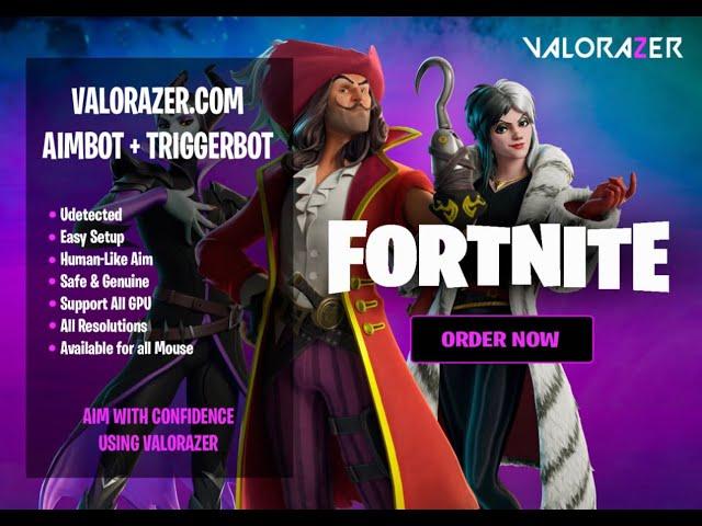 Fortnite Aimbot + TriggerBot LIVE  Valorazer