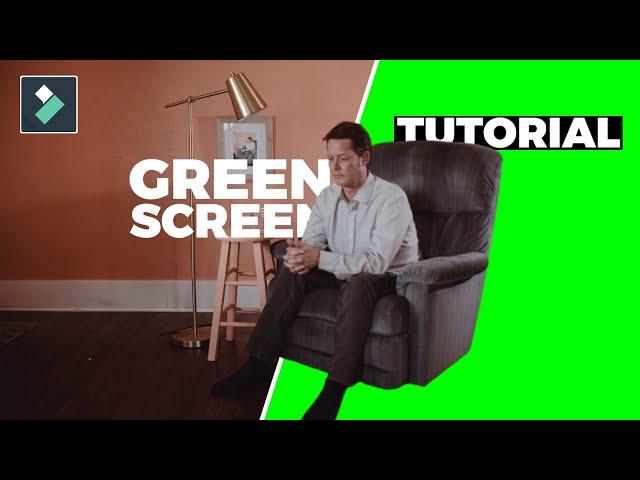 Filmora 12 - Green Screen Effect / Chroma Key Tutorial