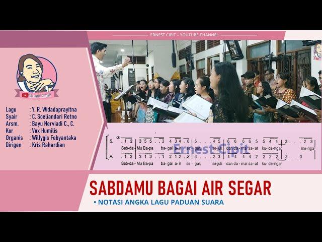 SabdaMu Bagai Air Segar | Lagu Antar Bacaan | Y. R. Widadaprayitna | Vox Humilis