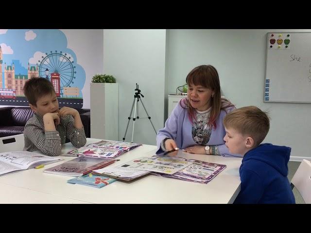 When? Методика I Love English, курс I Can Read, урок 12 часть контрольного урока. Школа leskids.