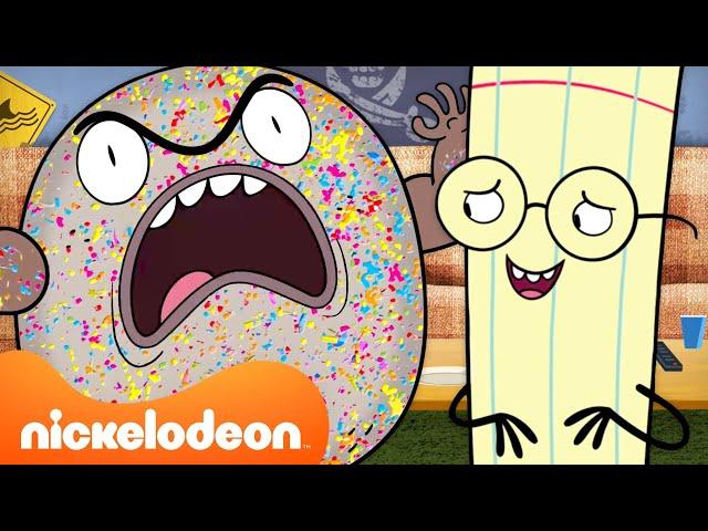 Rock Gets Glitter Stuck On Him!!  BRAND NEW Rock Paper Scissors Full Scene | Nicktoons