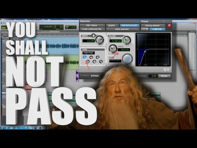 How to use a Hi-Pass and Low-Pass Filter to improve dialogue