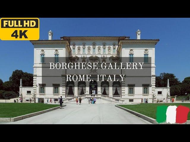 Borghese Gallery Rome, Italy 2023 (4K walking tour)