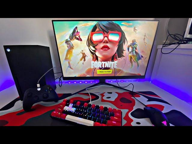 Fortnite on Xbox SERIES X (Unboxing+120 FPS Gameplay)