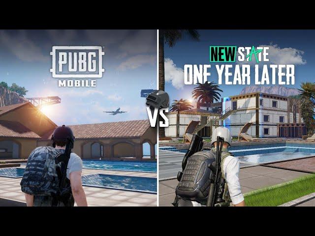 New State Mobile One Year Later VS PUBG Mobile | Comparison of Graphics, Physics and Weapons