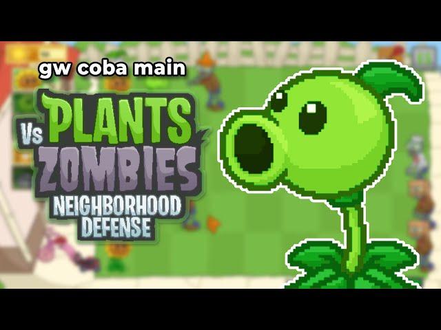 Gw coba main Plants vs. Zombies Neighborhood Defense