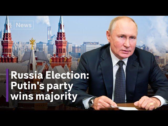 Russia elections: Putin's party wins majority