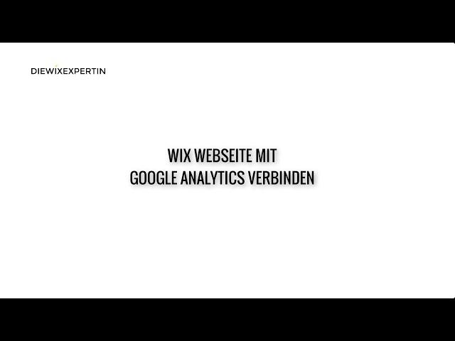 Wix Google Analytics | Wo füge ich die Google ID in Wix ein? | tutorial deutsch