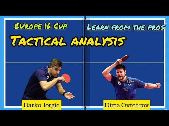 Tactical Analysis | Darko Jorgic vs Dimitrij Ovtcharov | A tightly contested semi-final