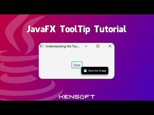 JavaFX ToolTip Tutorial For Beginners