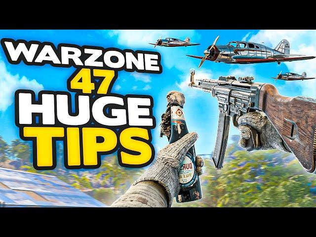 *NEW* Warzone 47 HUGE tips to INSTANTLY get BETTER