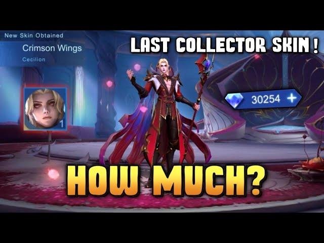 HOW MUCH IS CECILION COLLECTOR SKIN CRIMSON WINGS? GRAND COLLECTION EVENT - MLBB