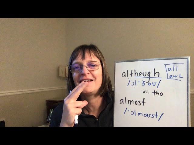 How to Pronounce Although and Almost (American Accent Training from SpeechModification.com)