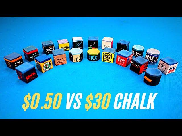 $0.50 Vs $30 Pool Chalk // The Ultimate Pool Chalk Test & Comparison