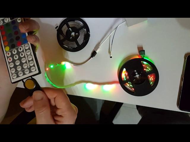 Как подключить и включить Led strip  Lighting \ Распаковка из Китая