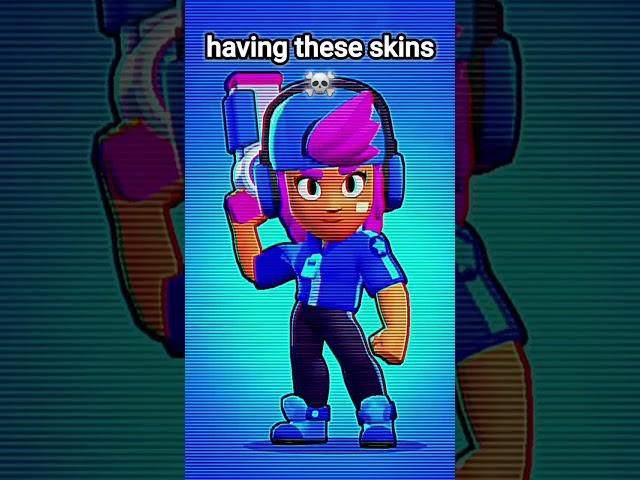 #brawlstars #shorts you have these skins with a 0.01% chance