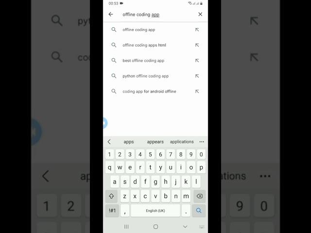 Best offline app for coding in Mobile  #programming #coding #shorts