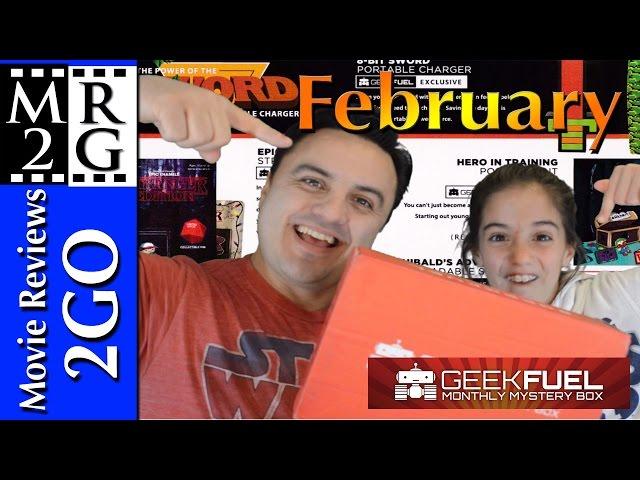 Geek Fuel Unboxing - February - Movie Reviews 2GO