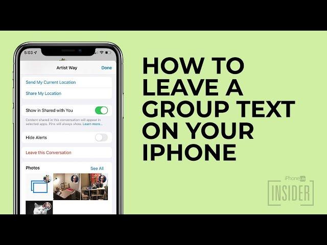 How to Leave a Group Chat on iPhone in 2022 (or Mute Notifications)