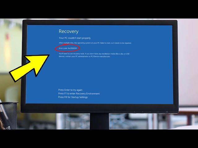 Recovery Your pc couldn't start properly Error code 0xc0000001 in Windows 11 / 10/8/7 - How To Fix 