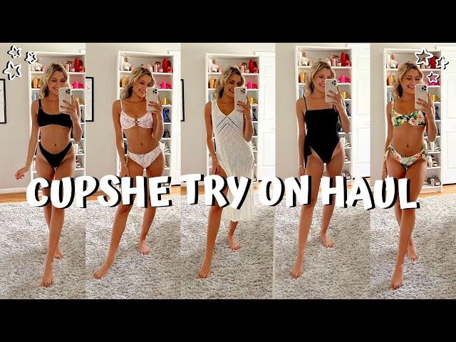 CUPSHE BIKINI TRY ON HAUL SUMMER 2021 // reviewing cupshe swimsuits + coupon code